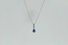 Load image into Gallery viewer, Tanzanite and Diamond Pendant