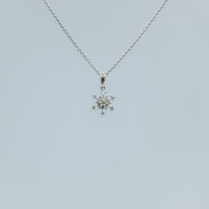 Diamond Snowflake Necklace