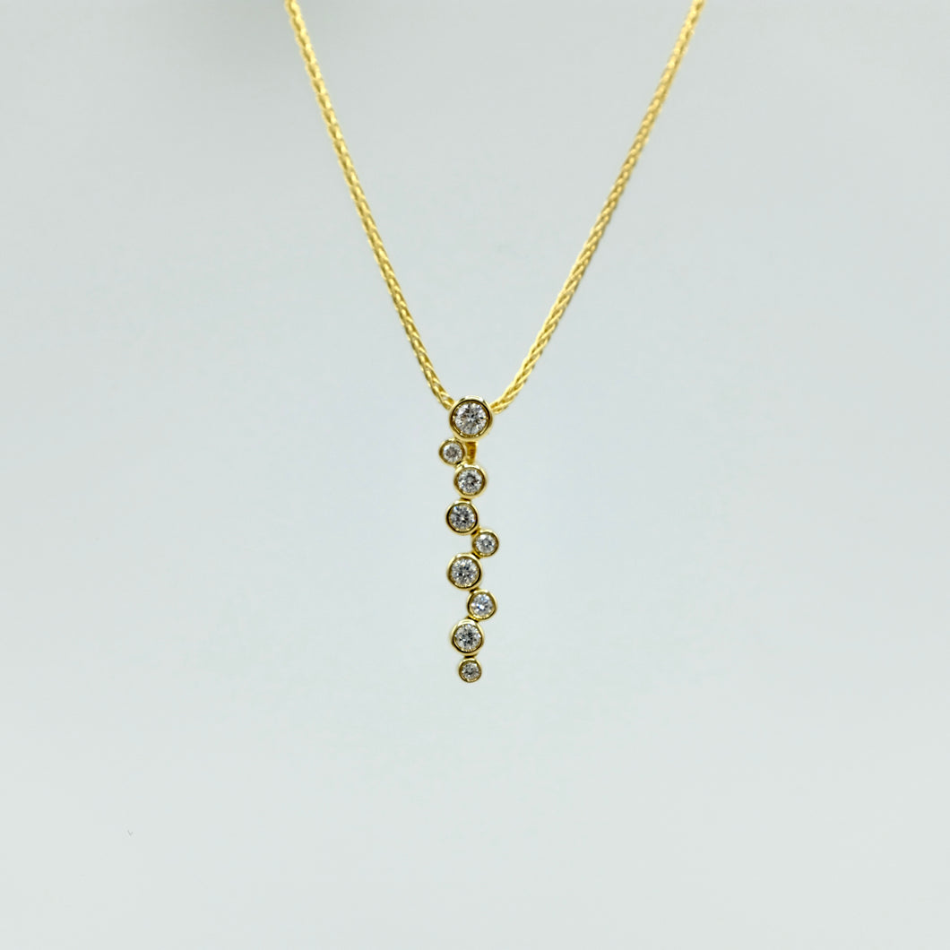 Gold Bubble Pendant