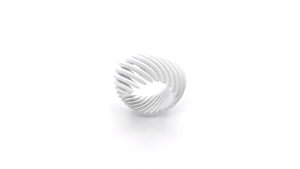White Helix Ring
