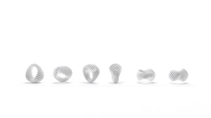 White Helix Ring