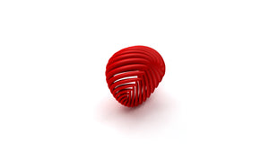 Red Helix Ring