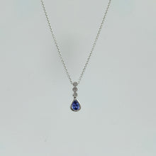 Load image into Gallery viewer, Tanzanite and Diamond Pendant
