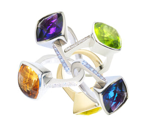 Gerry Summers Amethyst Colourbox Ring