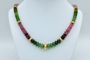 Gerry Summers Tourmaline and Diamond Necklace