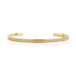 Sif Jakobs Valiano Bangle - 18 Carat Gold Plate & Yellow Zirconia