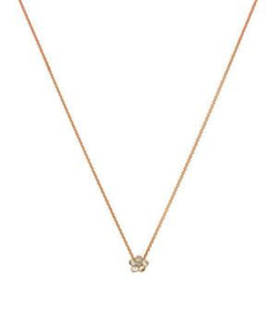 Shaun Leane Rose Gold Vermeil Cherry Blossom Diamond Flower Pendant Necklace