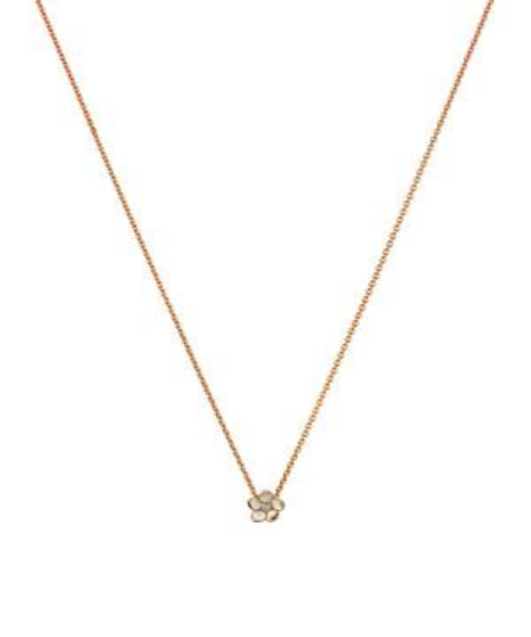 Shaun Leane Rose Gold Vermeil Cherry Blossom Diamond Flower Pendant Necklace